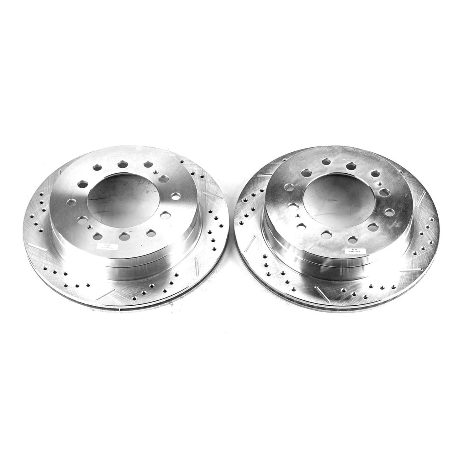 Top View of Rear Disc Brake Rotor Set POWERSTOP JBR971XPR