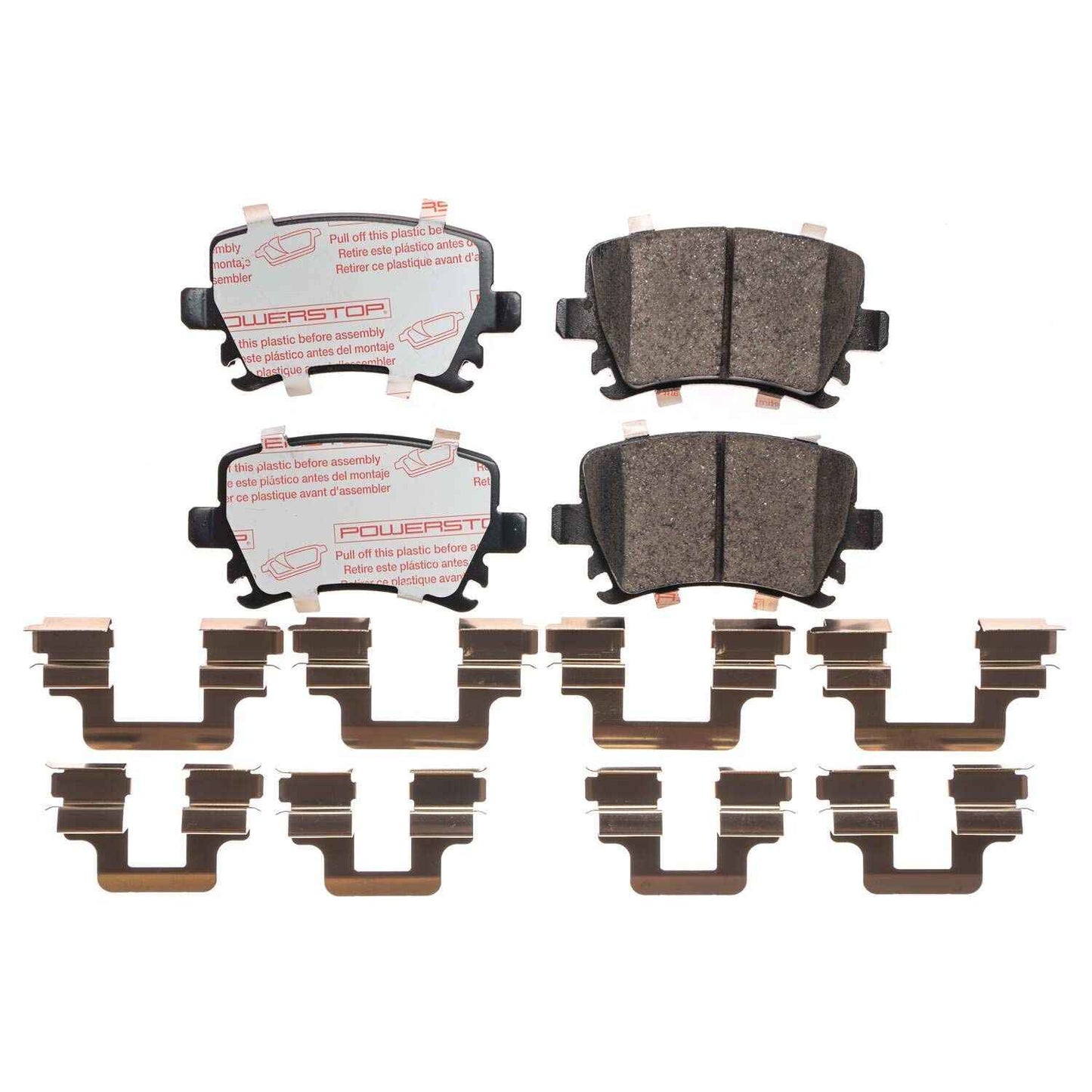 Front View of Rear Disc Brake Pad Set POWERSTOP NXE-1108