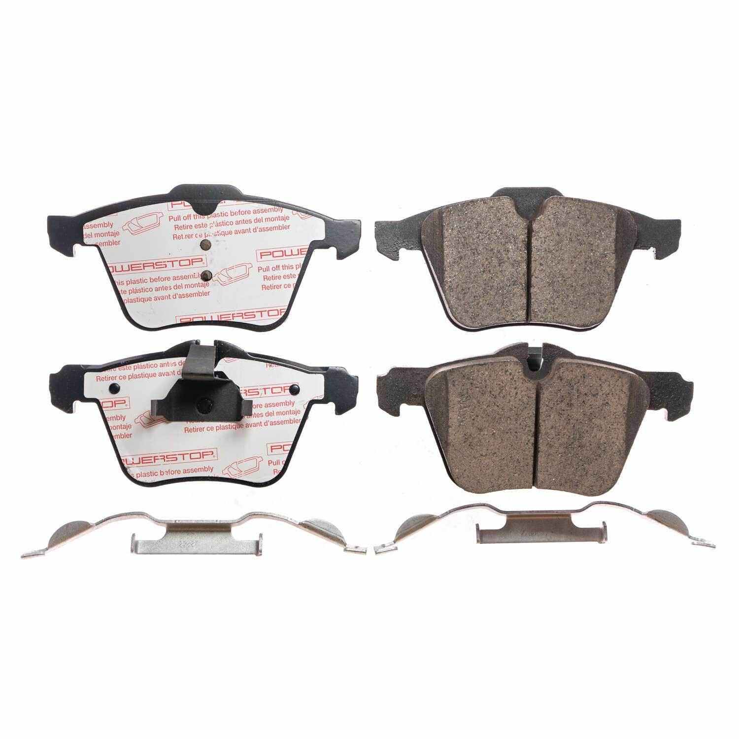 Front View of Front Disc Brake Pad Set POWERSTOP NXE-1240