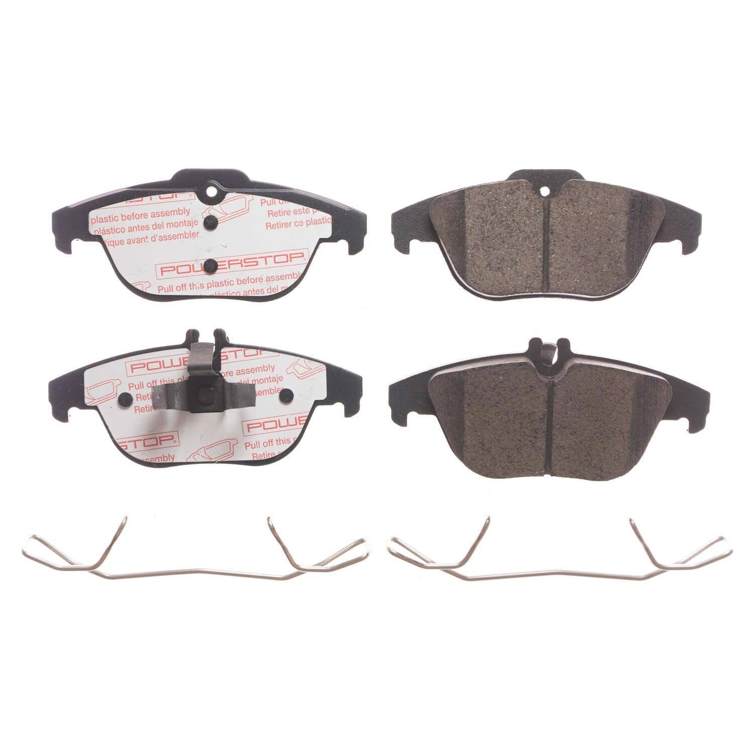 Front View of Rear Disc Brake Pad Set POWERSTOP NXE-1341