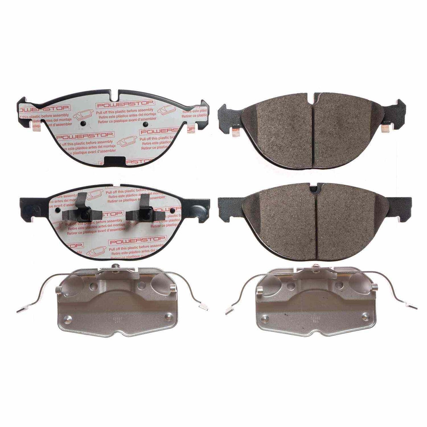 Front View of Front Disc Brake Pad Set POWERSTOP NXE-1381