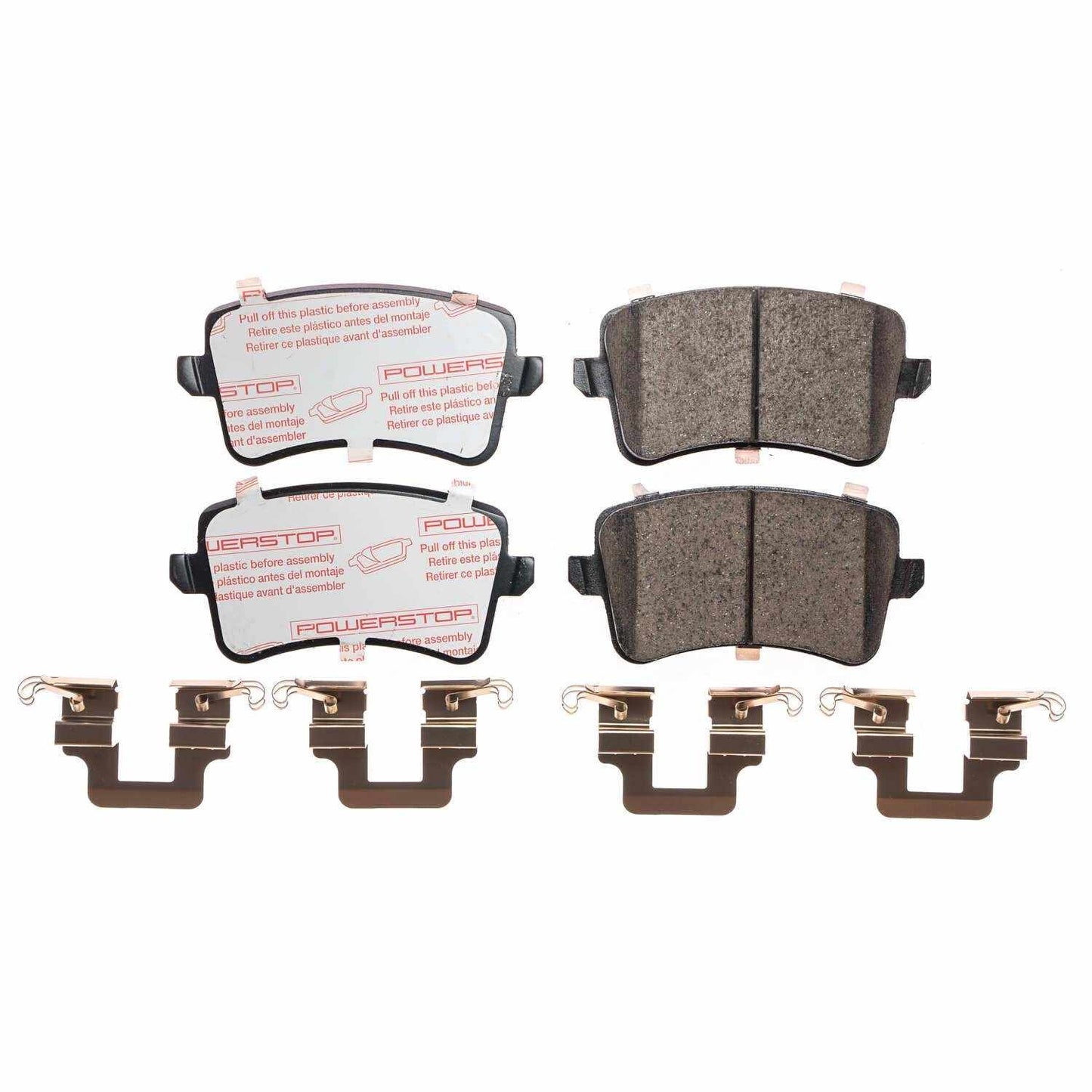 Front View of Rear Disc Brake Pad Set POWERSTOP NXE-1386