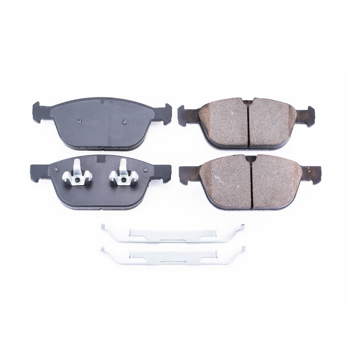 Front View of Front Disc Brake Pad Set POWERSTOP NXE-1412