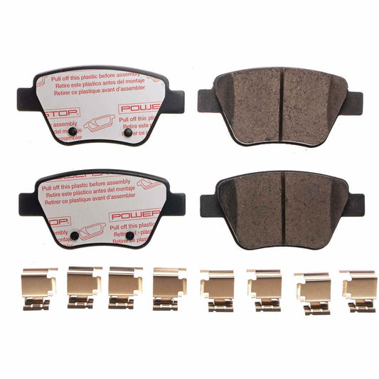 Front View of Rear Disc Brake Pad Set POWERSTOP NXE-1456