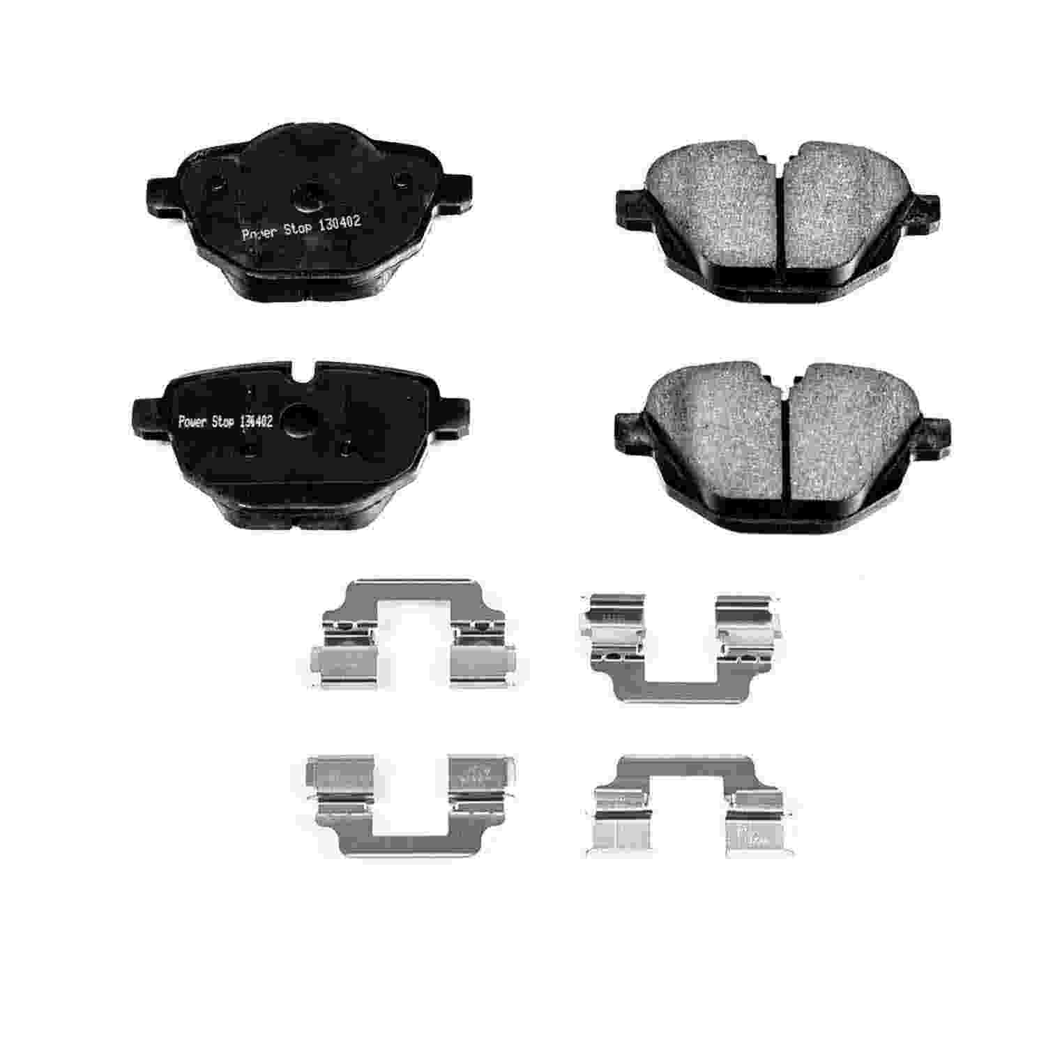 Front View of Rear Disc Brake Pad Set POWERSTOP NXE-1473