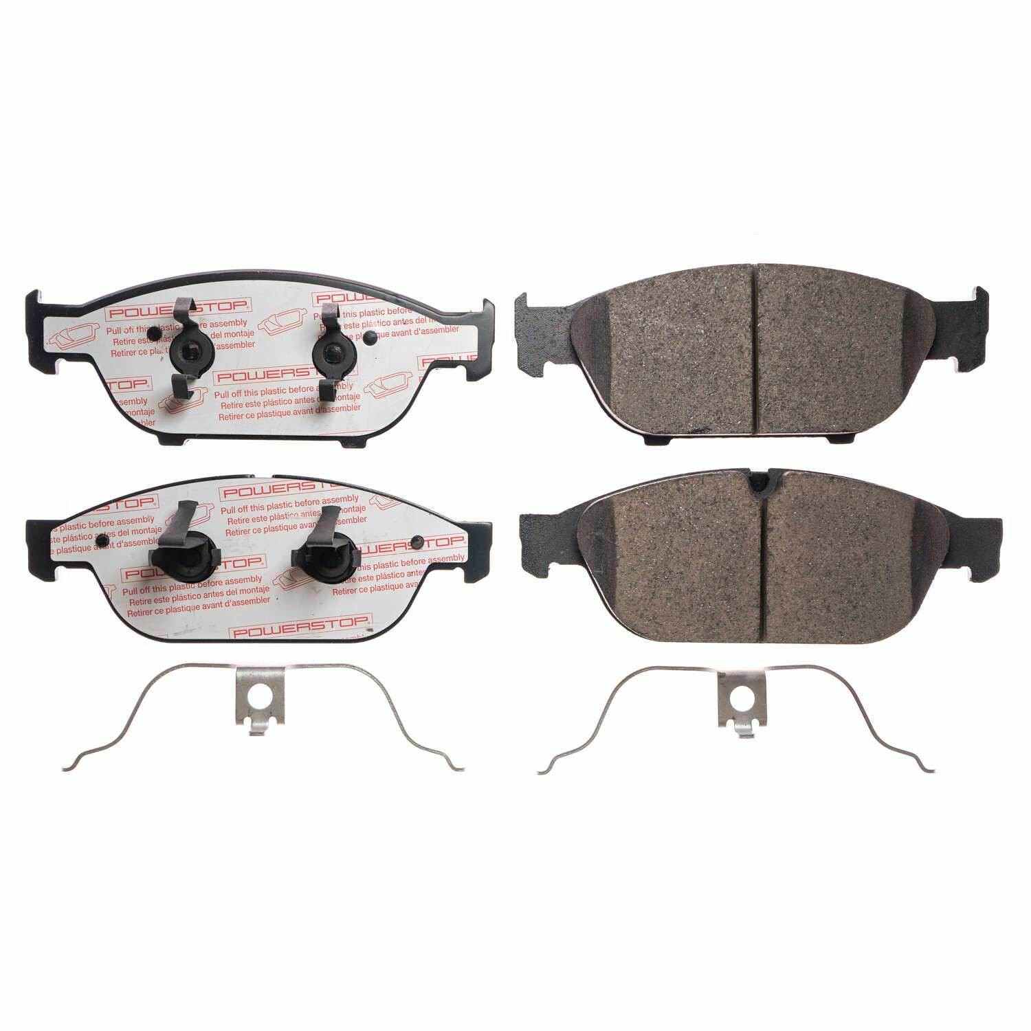 Front View of Front Disc Brake Pad Set POWERSTOP NXE-1549