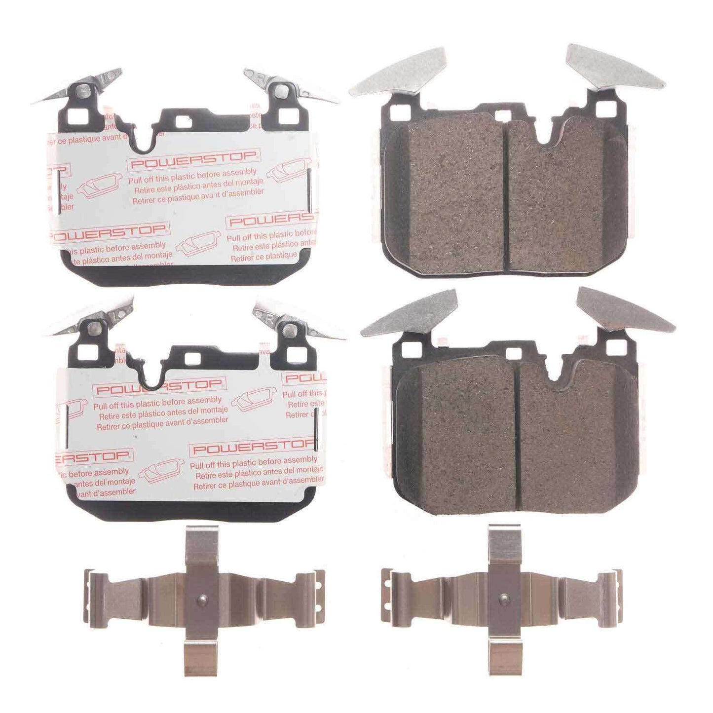 Front View of Front Disc Brake Pad Set POWERSTOP NXE-1609