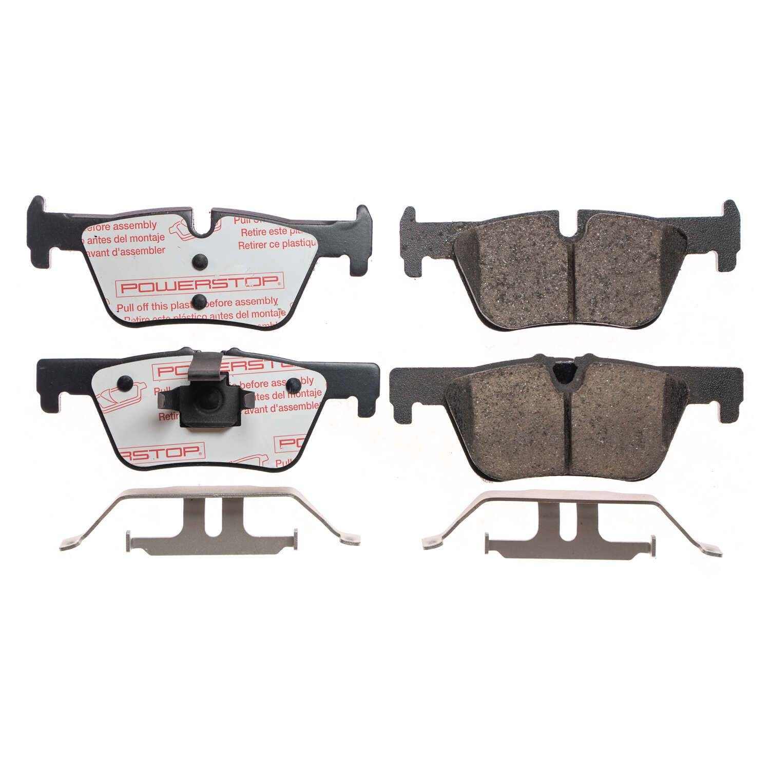 Front View of Rear Disc Brake Pad Set POWERSTOP NXE-1613