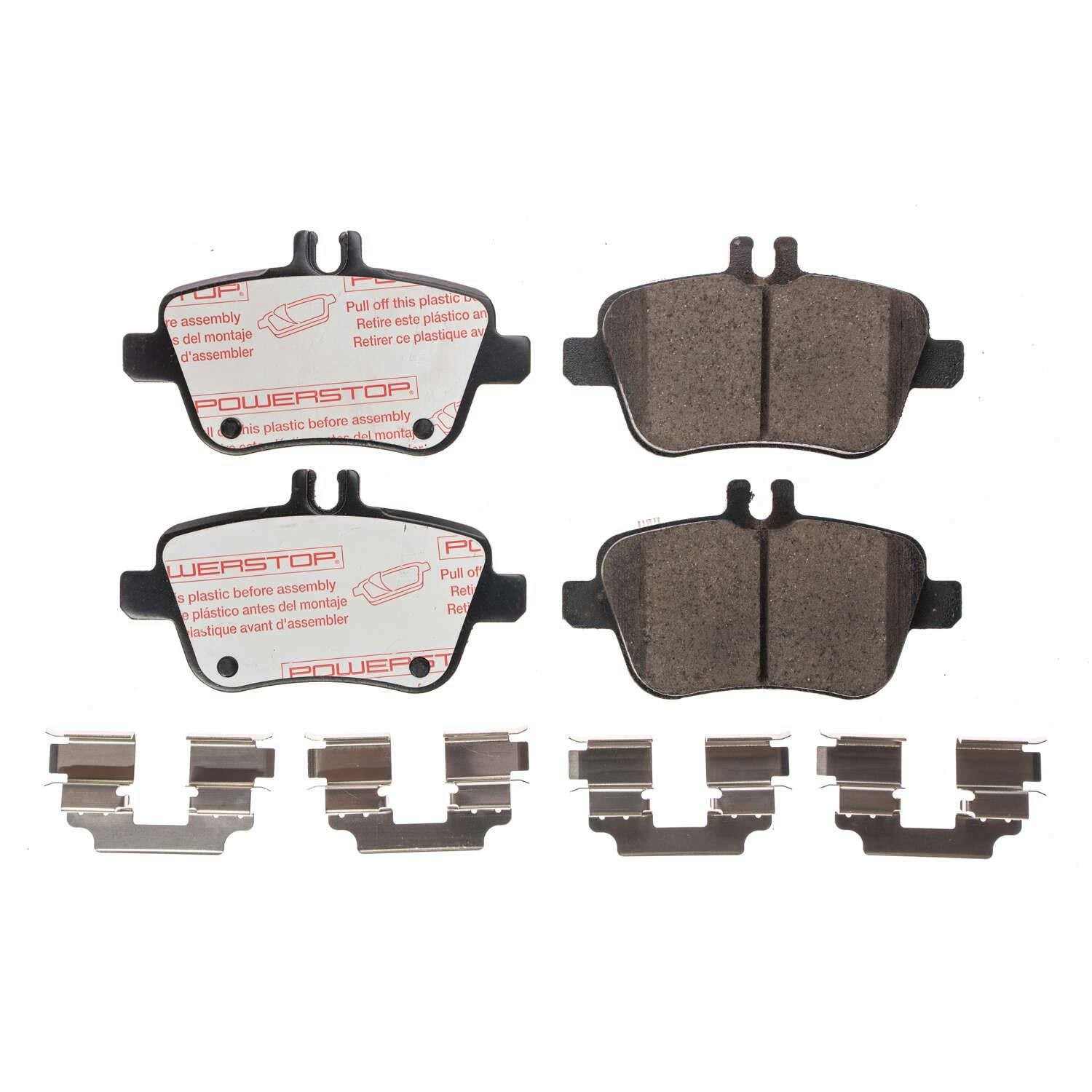 Front View of Rear Disc Brake Pad Set POWERSTOP NXE-1646