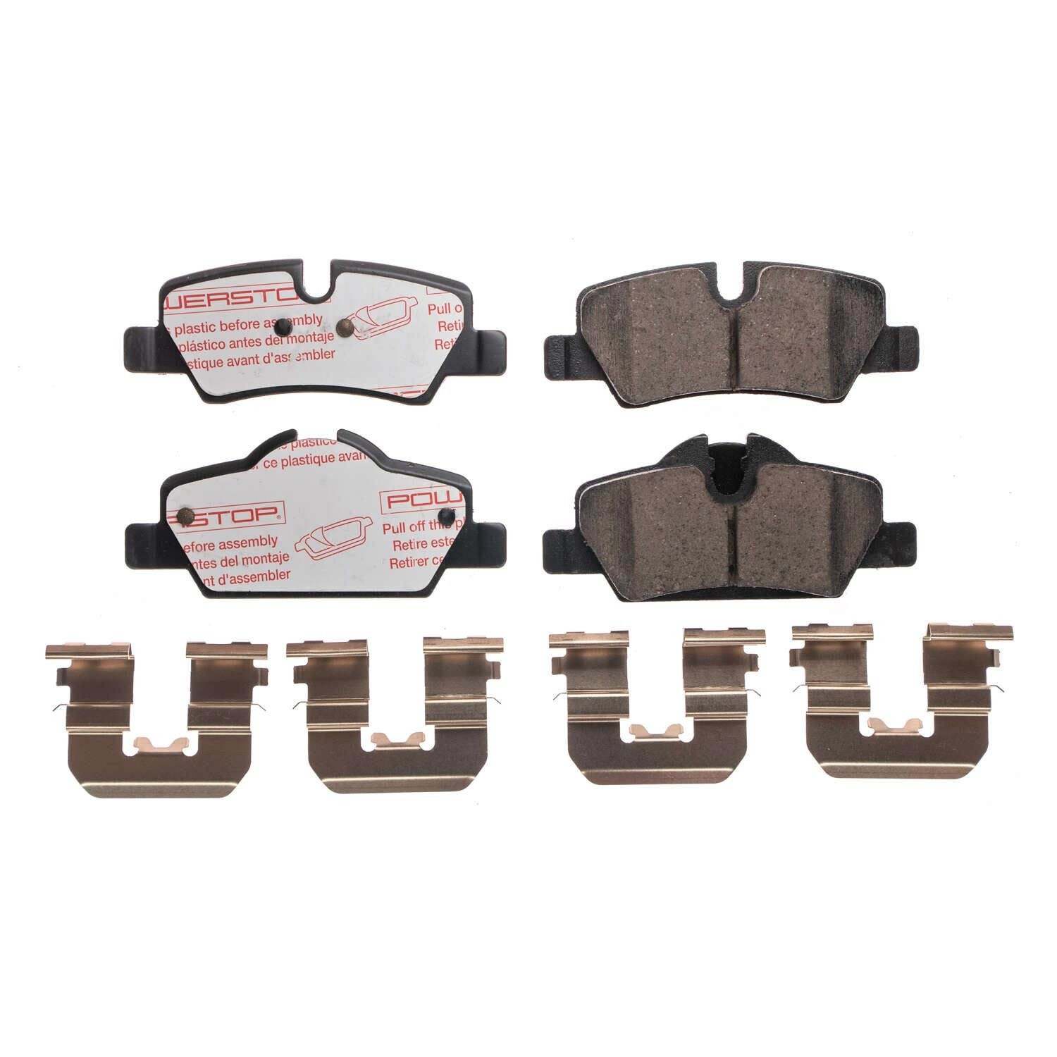 Front View of Rear Disc Brake Pad Set POWERSTOP NXE-1800