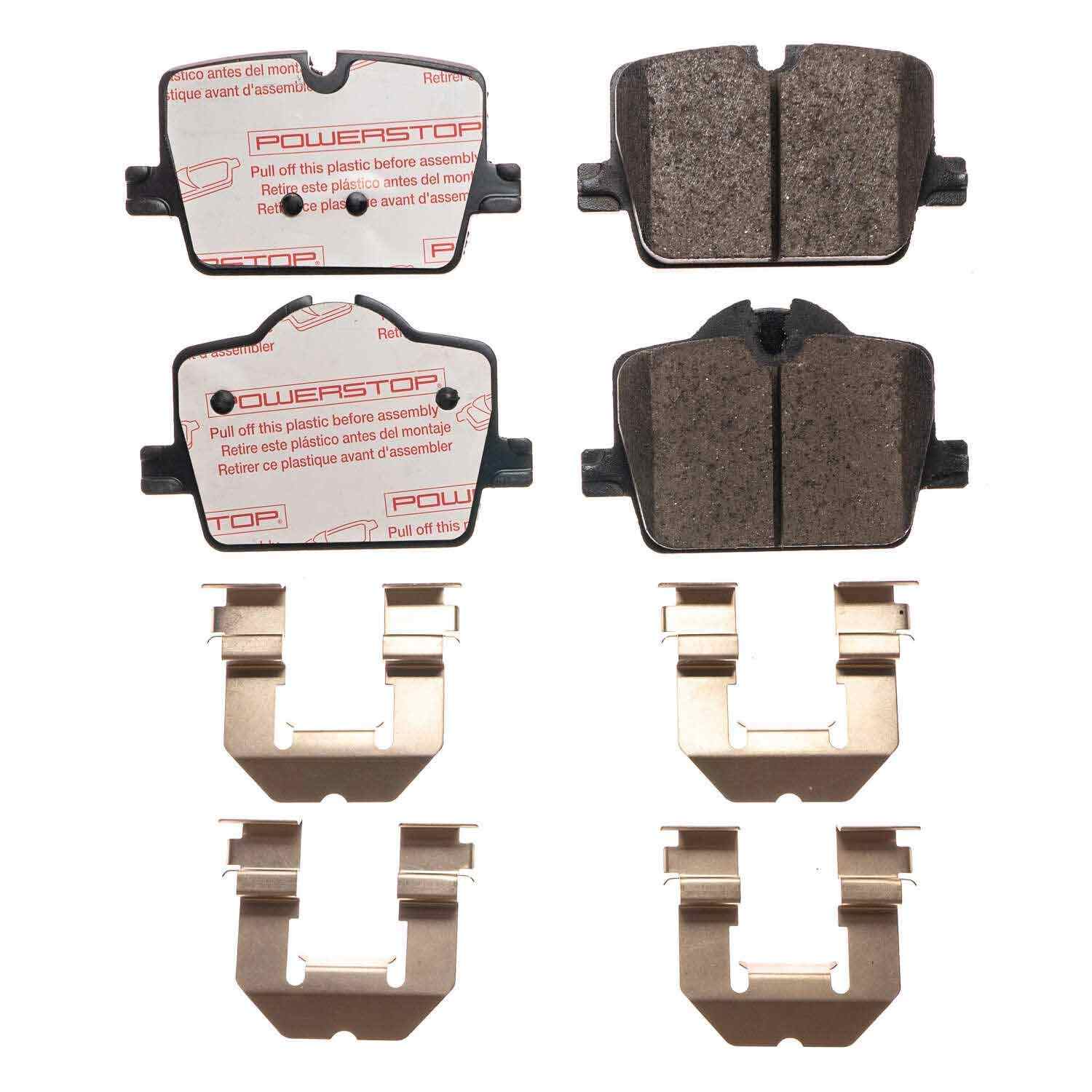 Front View of Rear Disc Brake Pad Set POWERSTOP NXE-2221