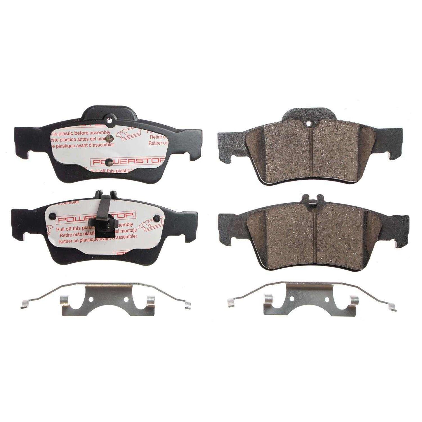 Front View of Rear Disc Brake Pad Set POWERSTOP NXE-986