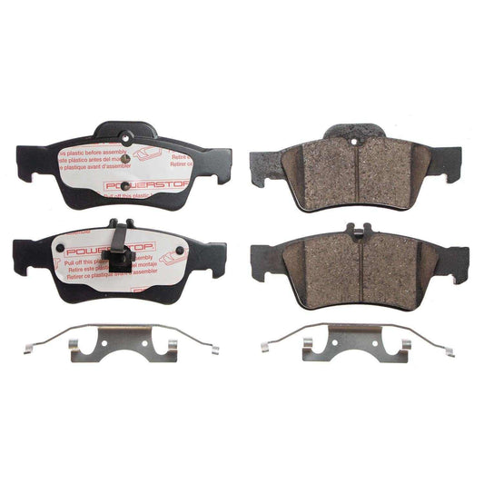 Front View of Rear Disc Brake Pad Set POWERSTOP NXE-986