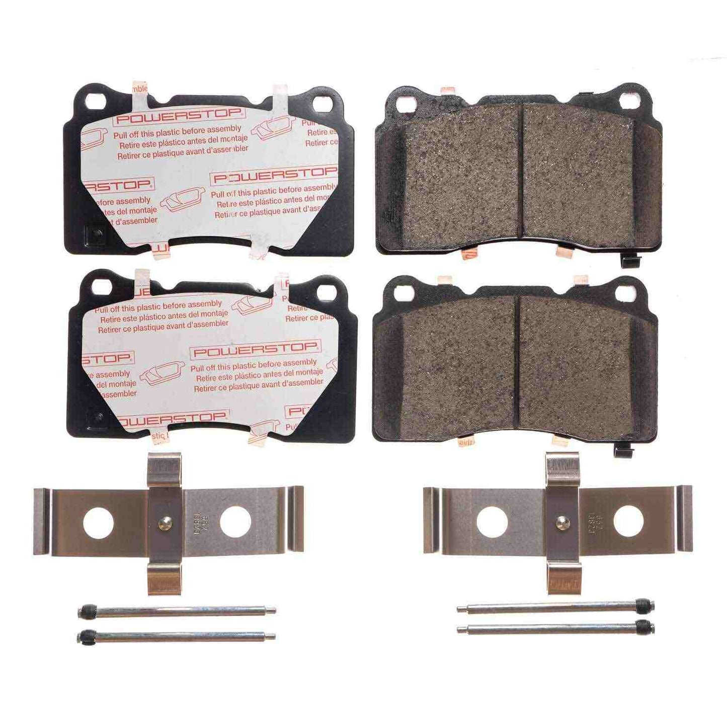 Front View of Front Disc Brake Pad Set POWERSTOP NXT-1001