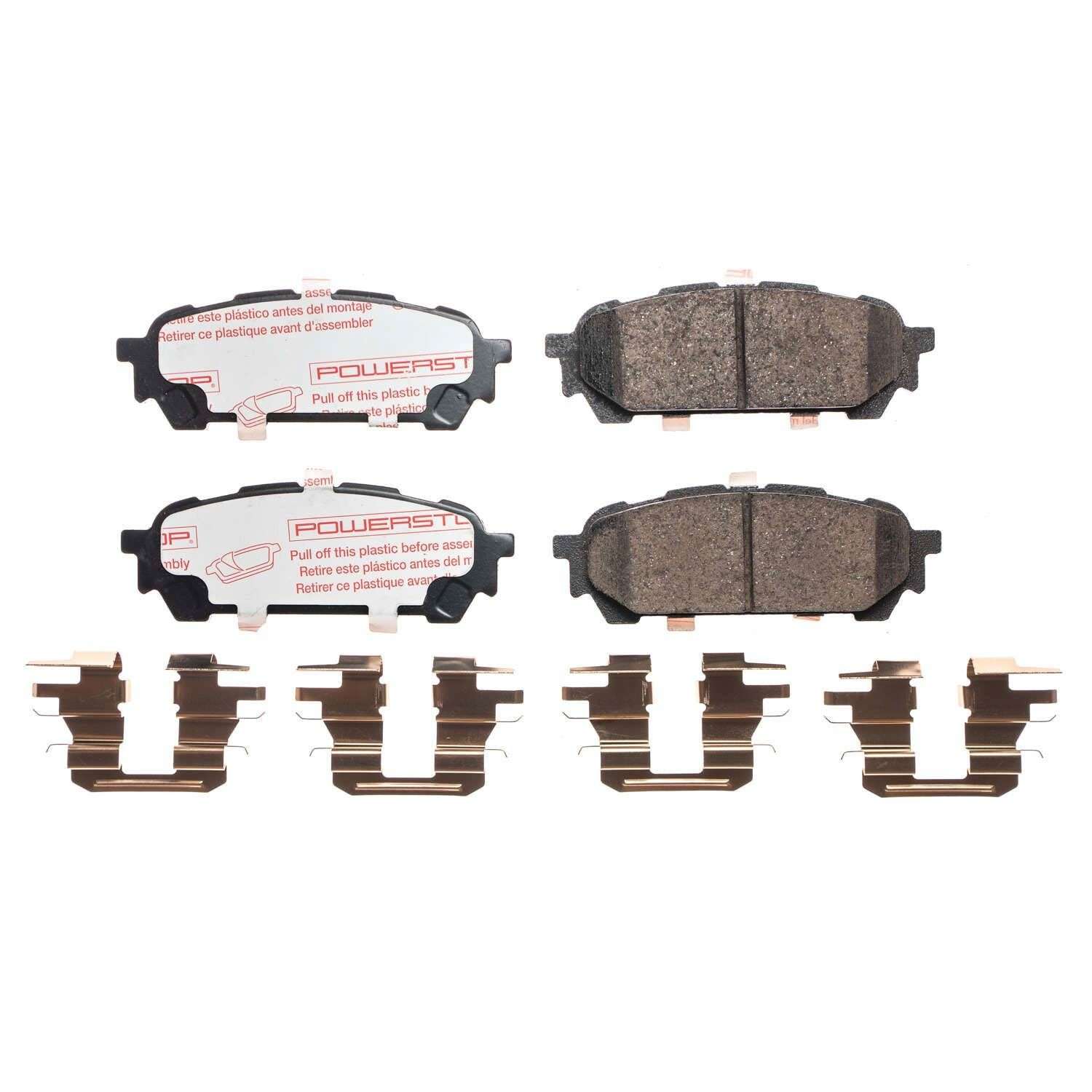 Front View of Rear Disc Brake Pad Set POWERSTOP NXT-1004