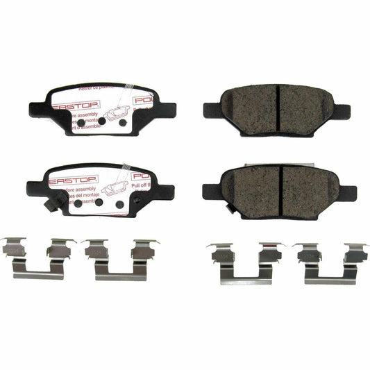 Front View of Rear Disc Brake Pad Set POWERSTOP NXT-1033