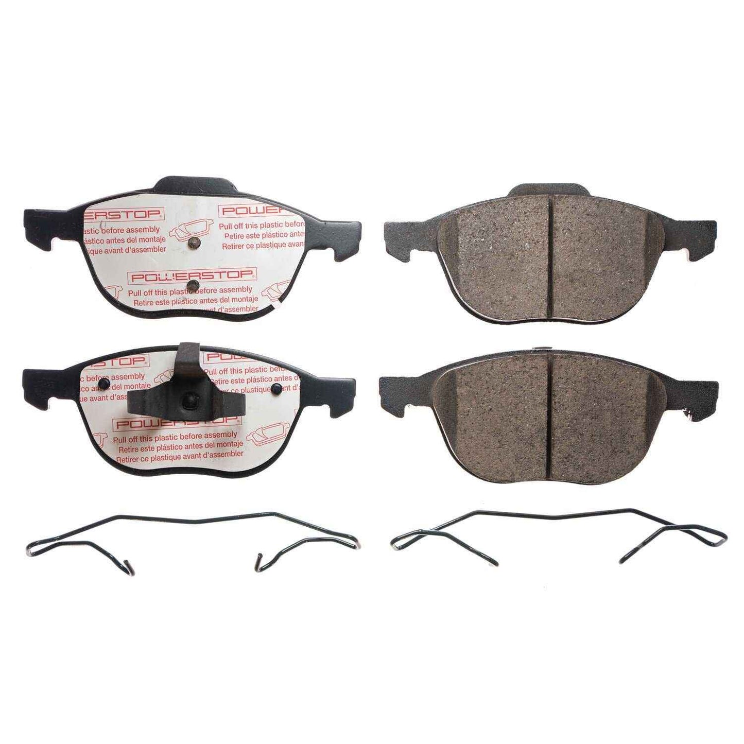 Front View of Front Disc Brake Pad Set POWERSTOP NXT-1044