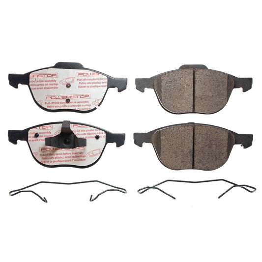 Front View of Front Disc Brake Pad Set POWERSTOP NXT-1044