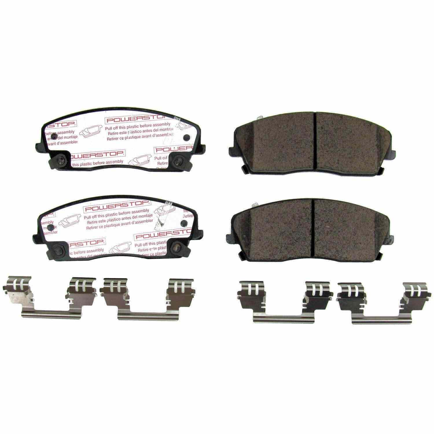 Front View of Front Disc Brake Pad Set POWERSTOP NXT-1056