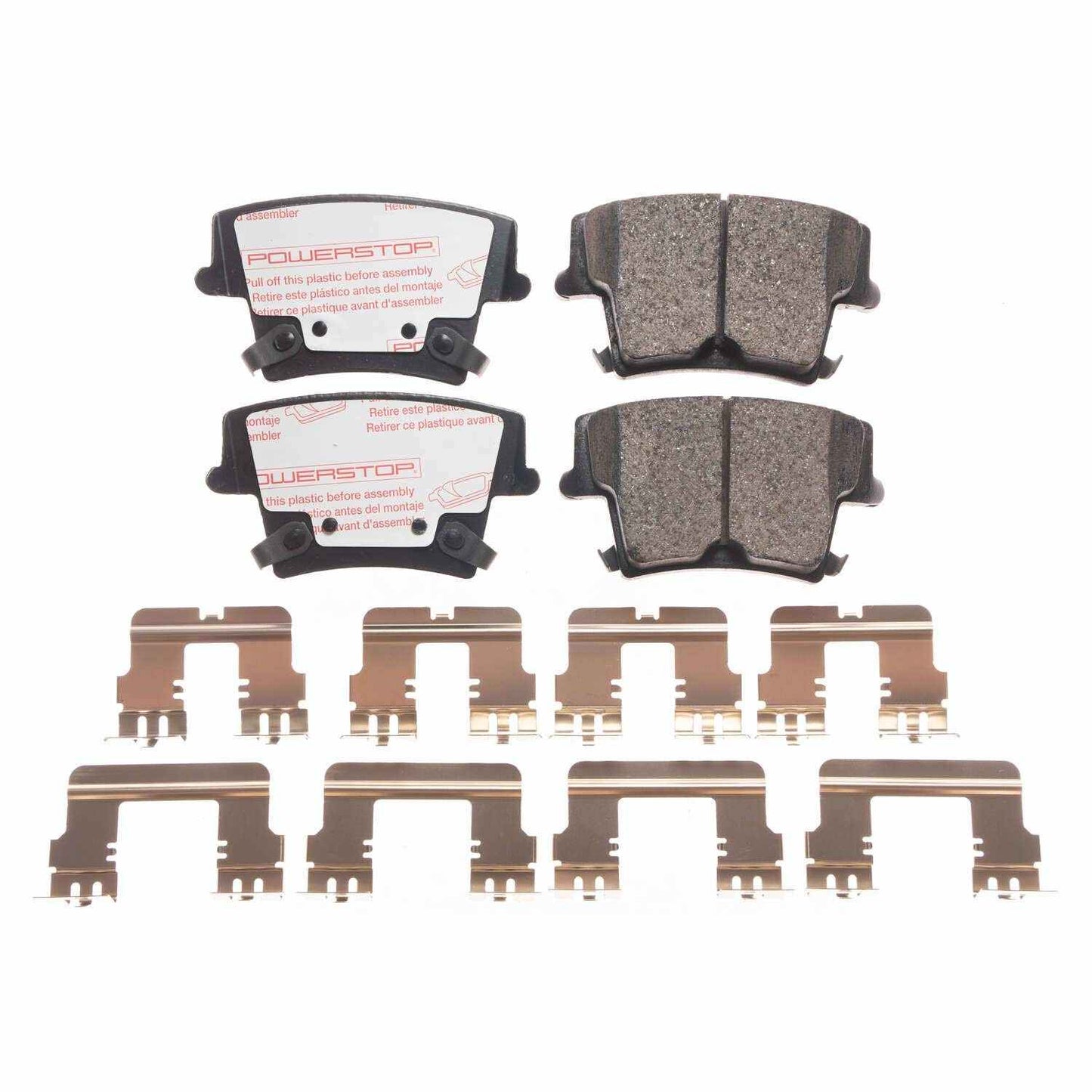 Front View of Rear Disc Brake Pad Set POWERSTOP NXT-1057