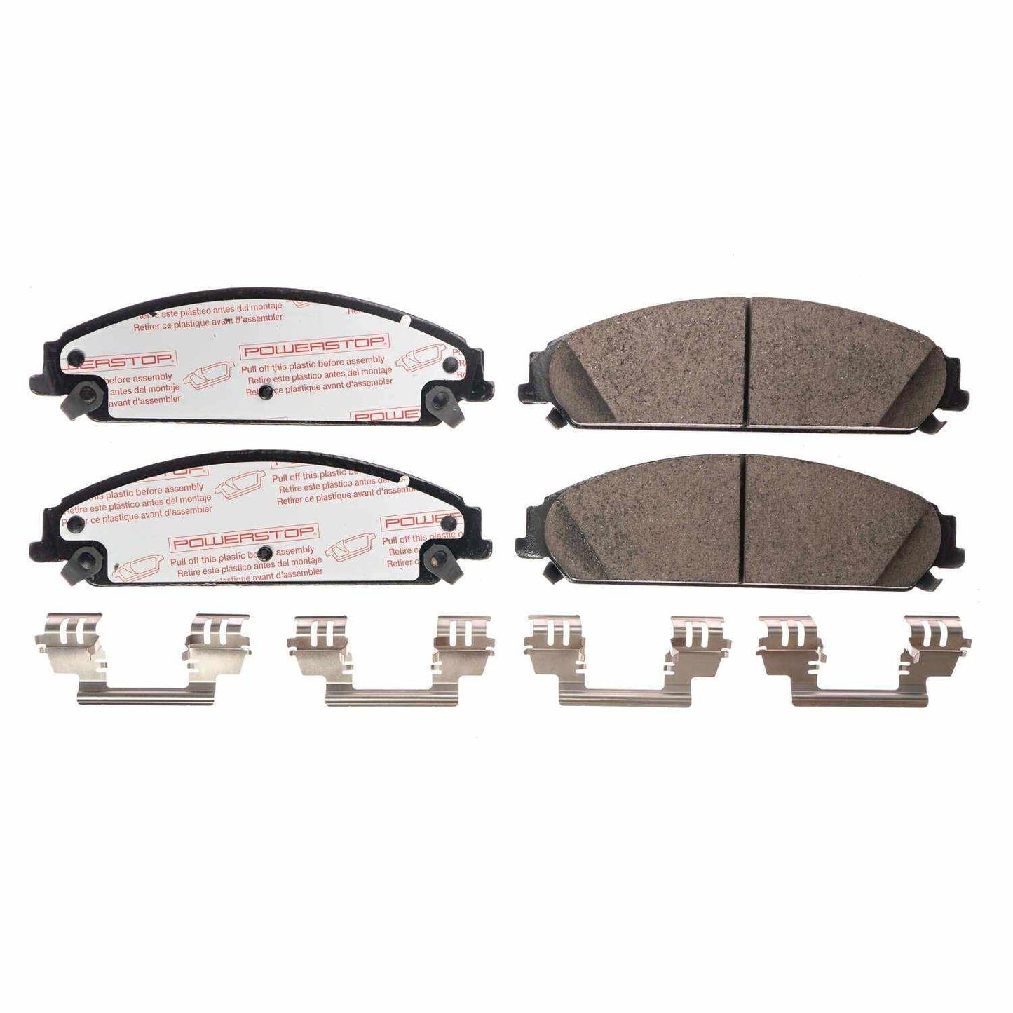 Front View of Front Disc Brake Pad Set POWERSTOP NXT-1058