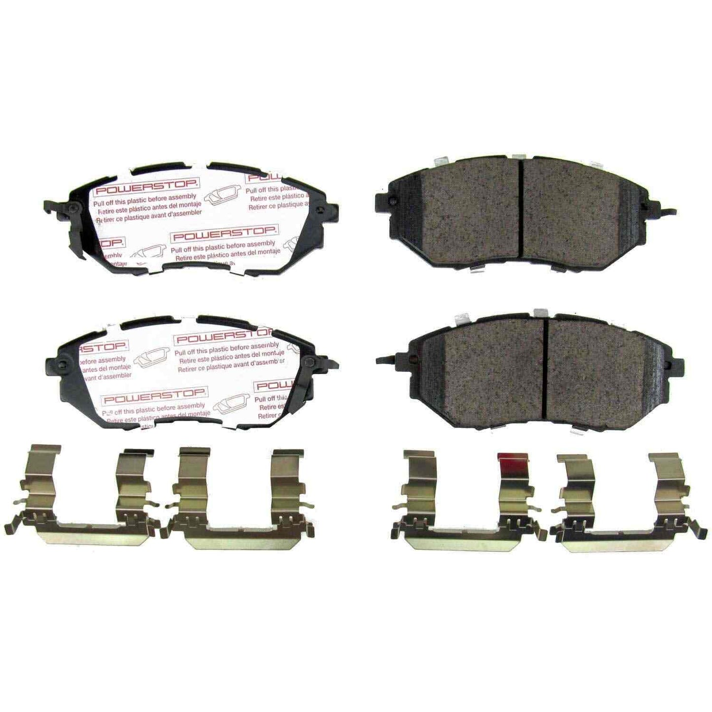 Front View of Front Disc Brake Pad Set POWERSTOP NXT-1078