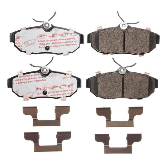 Front View of Rear Disc Brake Pad Set POWERSTOP NXT-1082