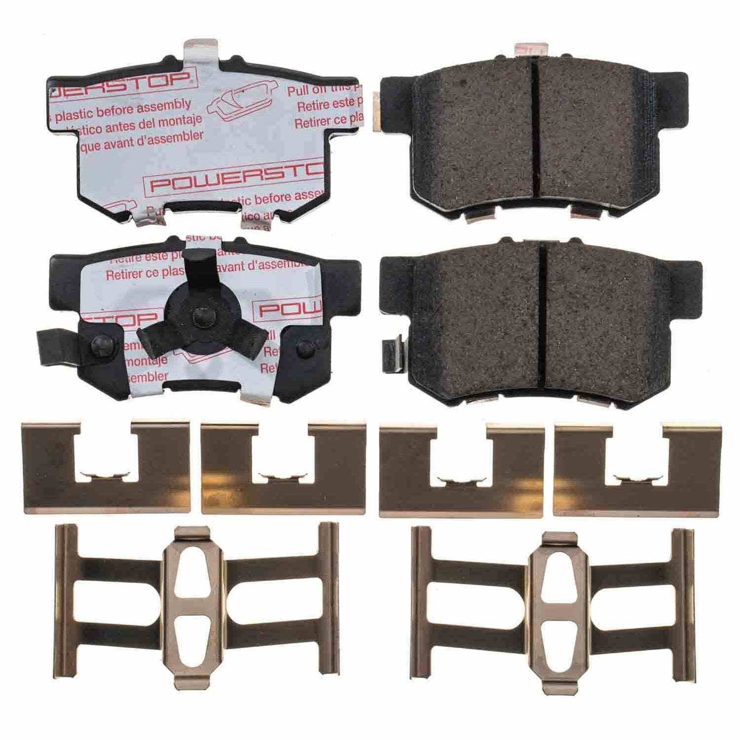 Front View of Rear Disc Brake Pad Set POWERSTOP NXT-1086