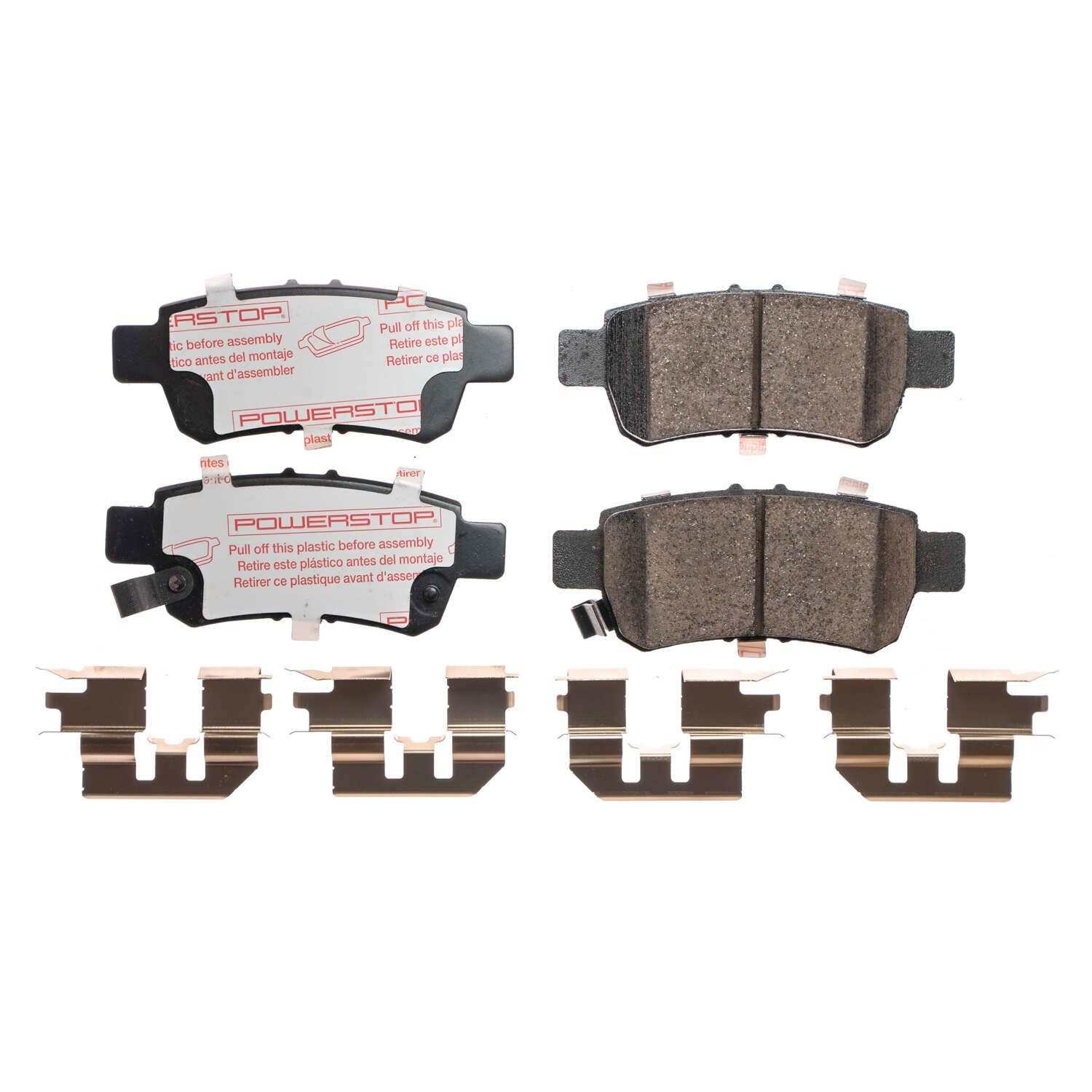 Front View of Rear Disc Brake Pad Set POWERSTOP NXT-1088