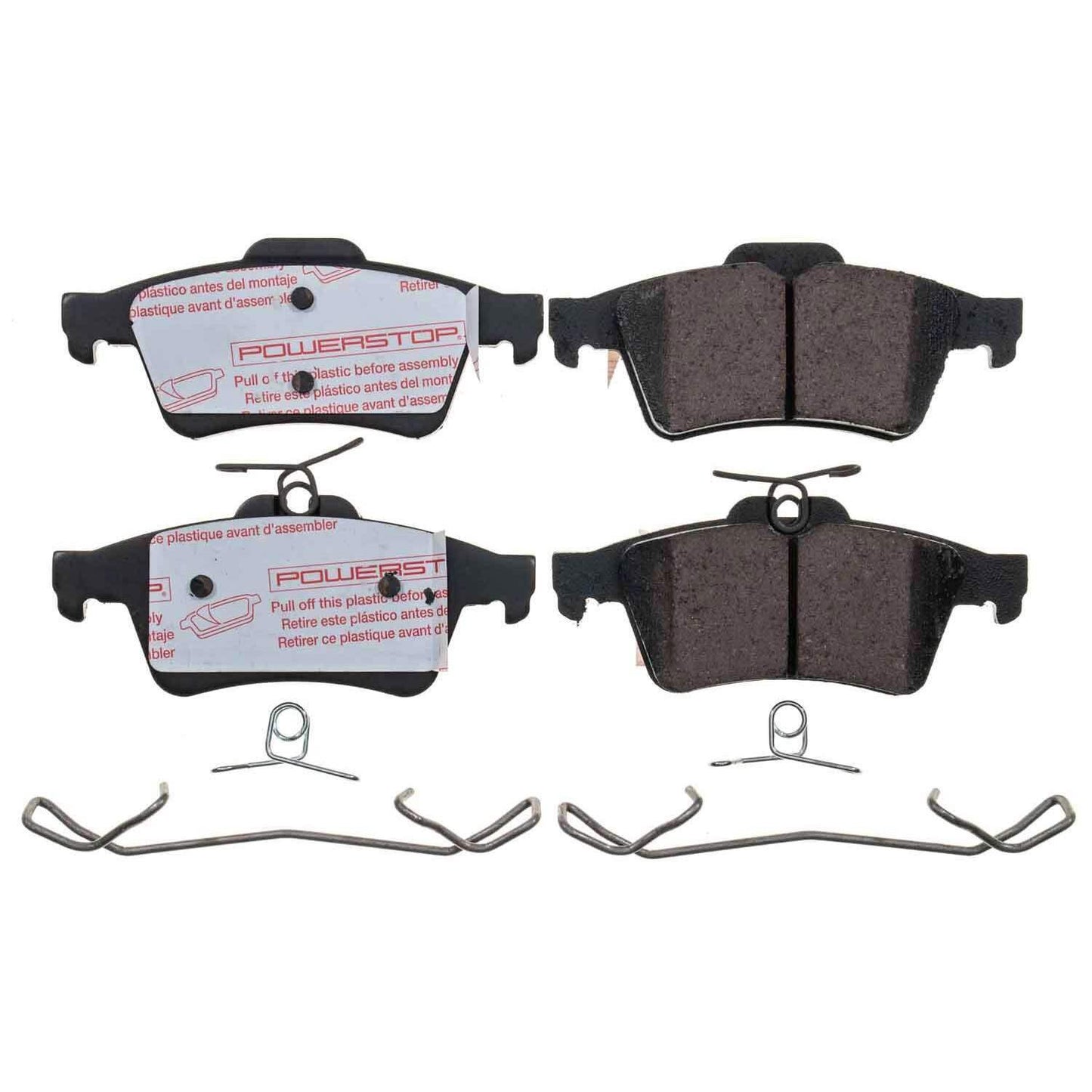 Front View of Rear Disc Brake Pad Set POWERSTOP NXT-1095