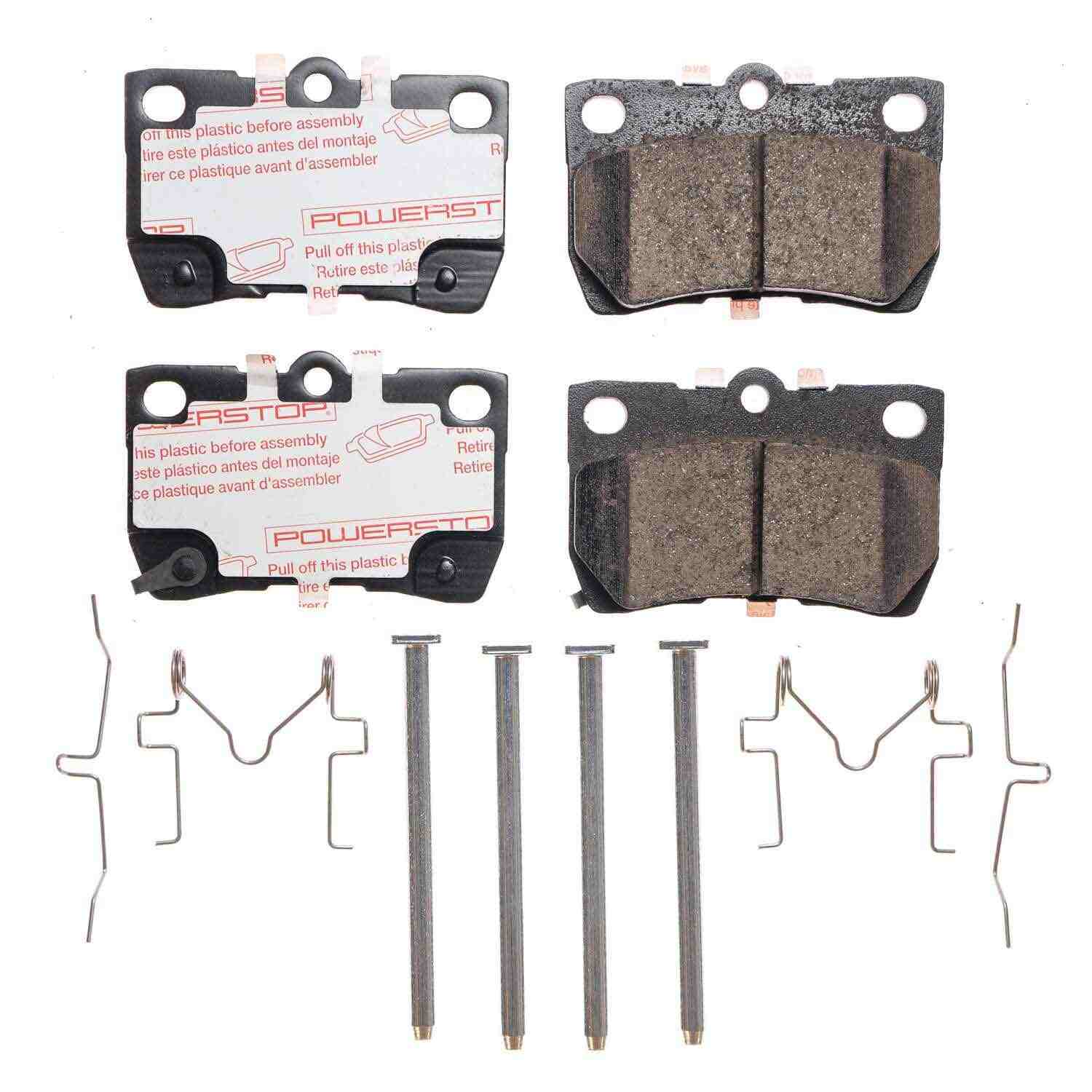 Front View of Rear Disc Brake Pad Set POWERSTOP NXT-1113