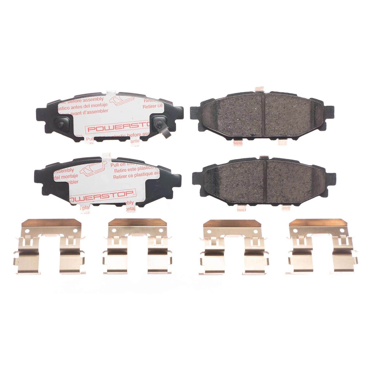 Front View of Rear Disc Brake Pad Set POWERSTOP NXT-1114