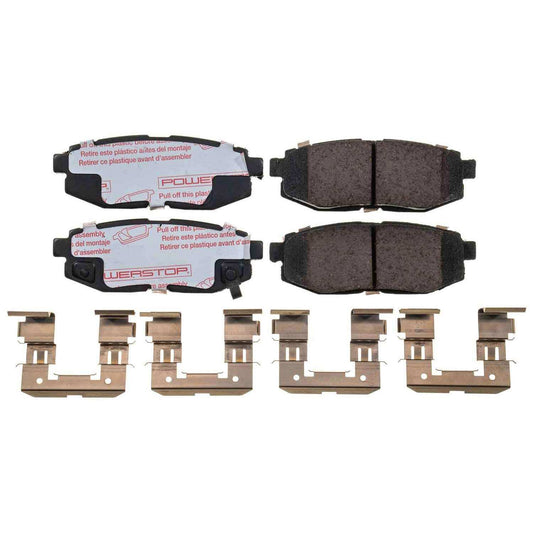 Front View of Rear Disc Brake Pad Set POWERSTOP NXT-1124