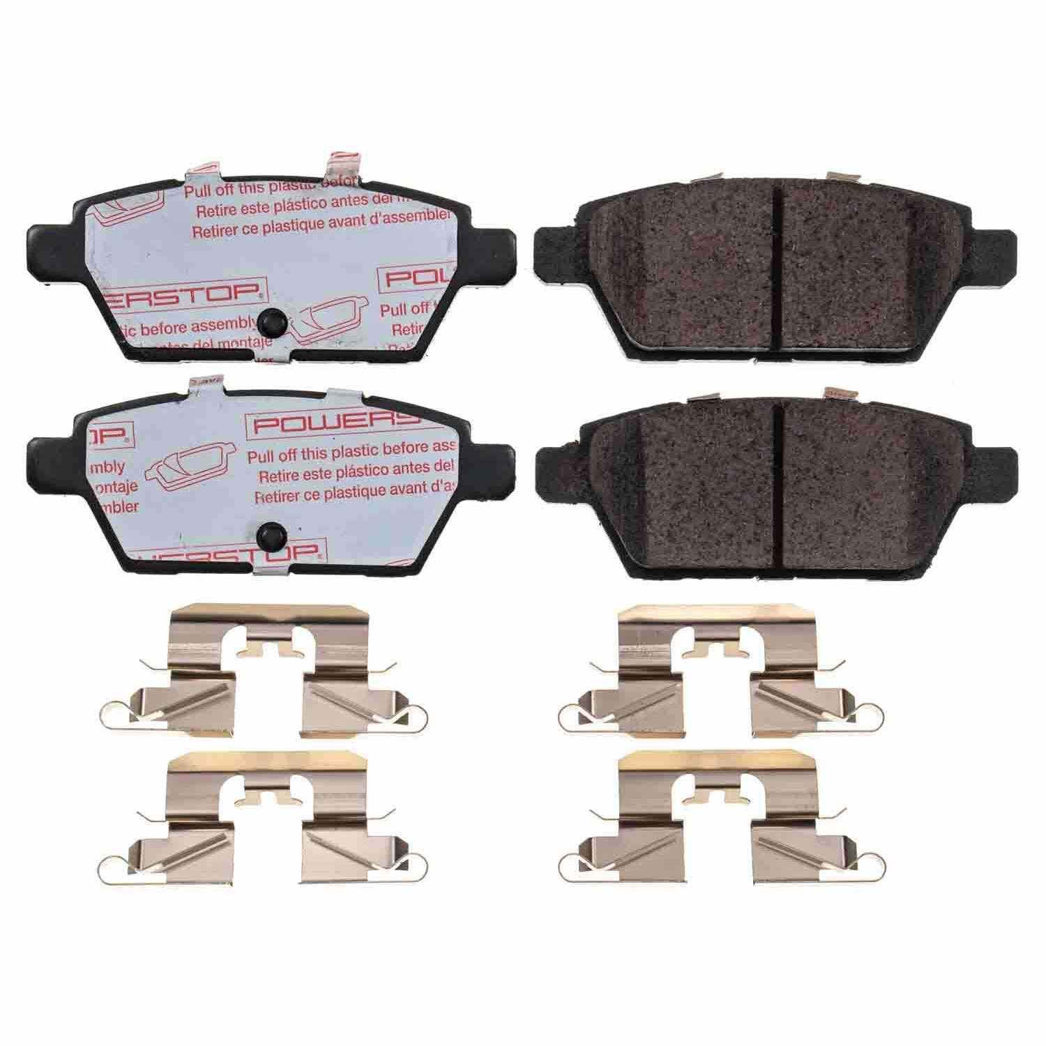 Front View of Rear Disc Brake Pad Set POWERSTOP NXT-1161