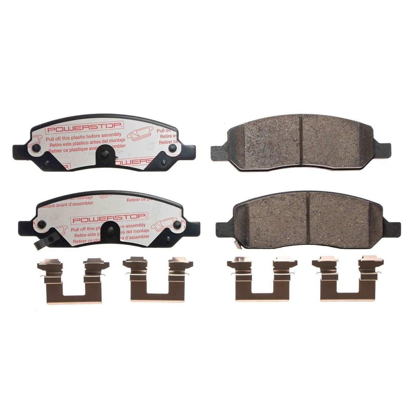 Front View of Rear Disc Brake Pad Set POWERSTOP NXT-1172