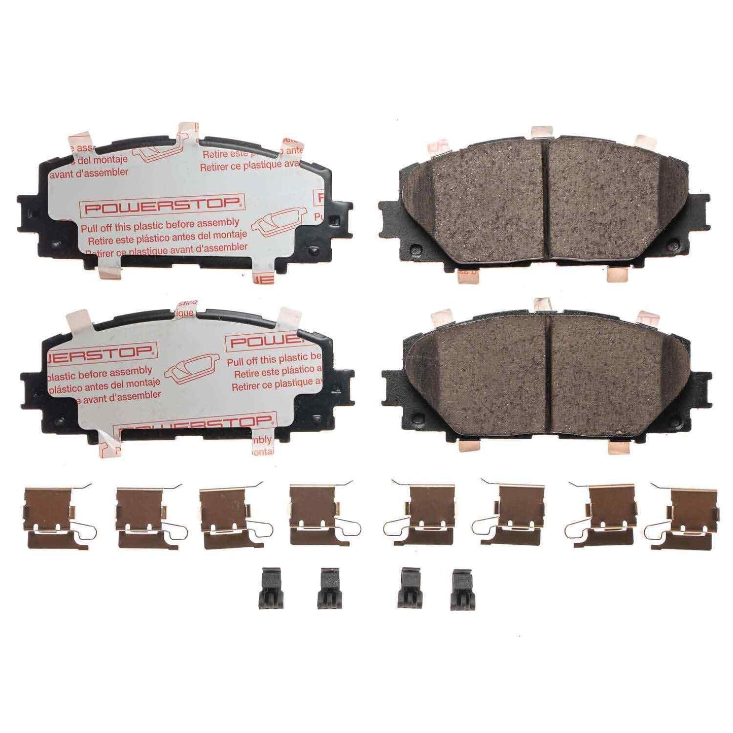 Front View of Front Disc Brake Pad Set POWERSTOP NXT-1184A