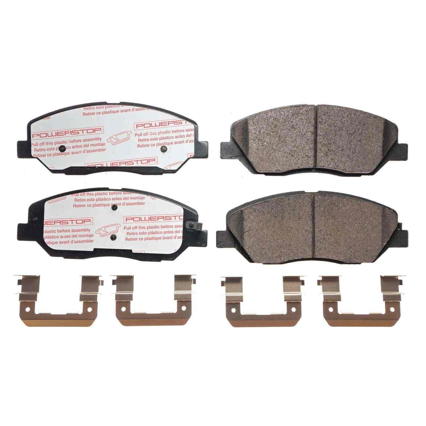 Front View of Front Disc Brake Pad Set POWERSTOP NXT-1202