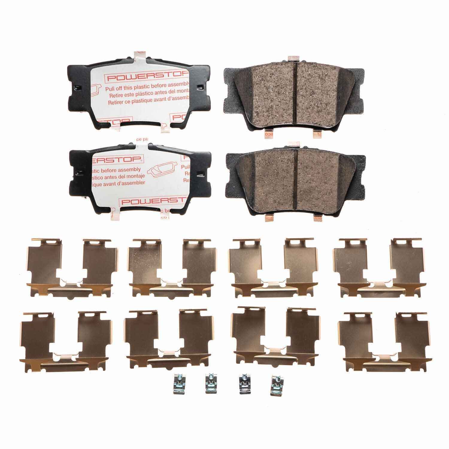 Front View of Rear Disc Brake Pad Set POWERSTOP NXT-1212