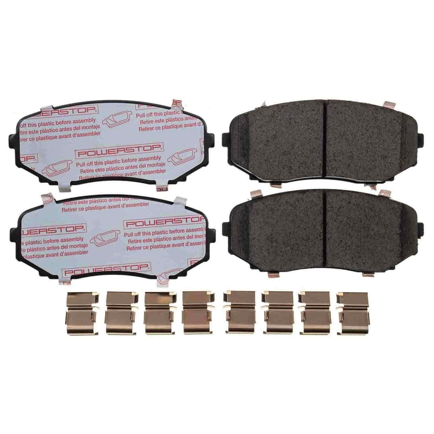 Front View of Front Disc Brake Pad Set POWERSTOP NXT-1258