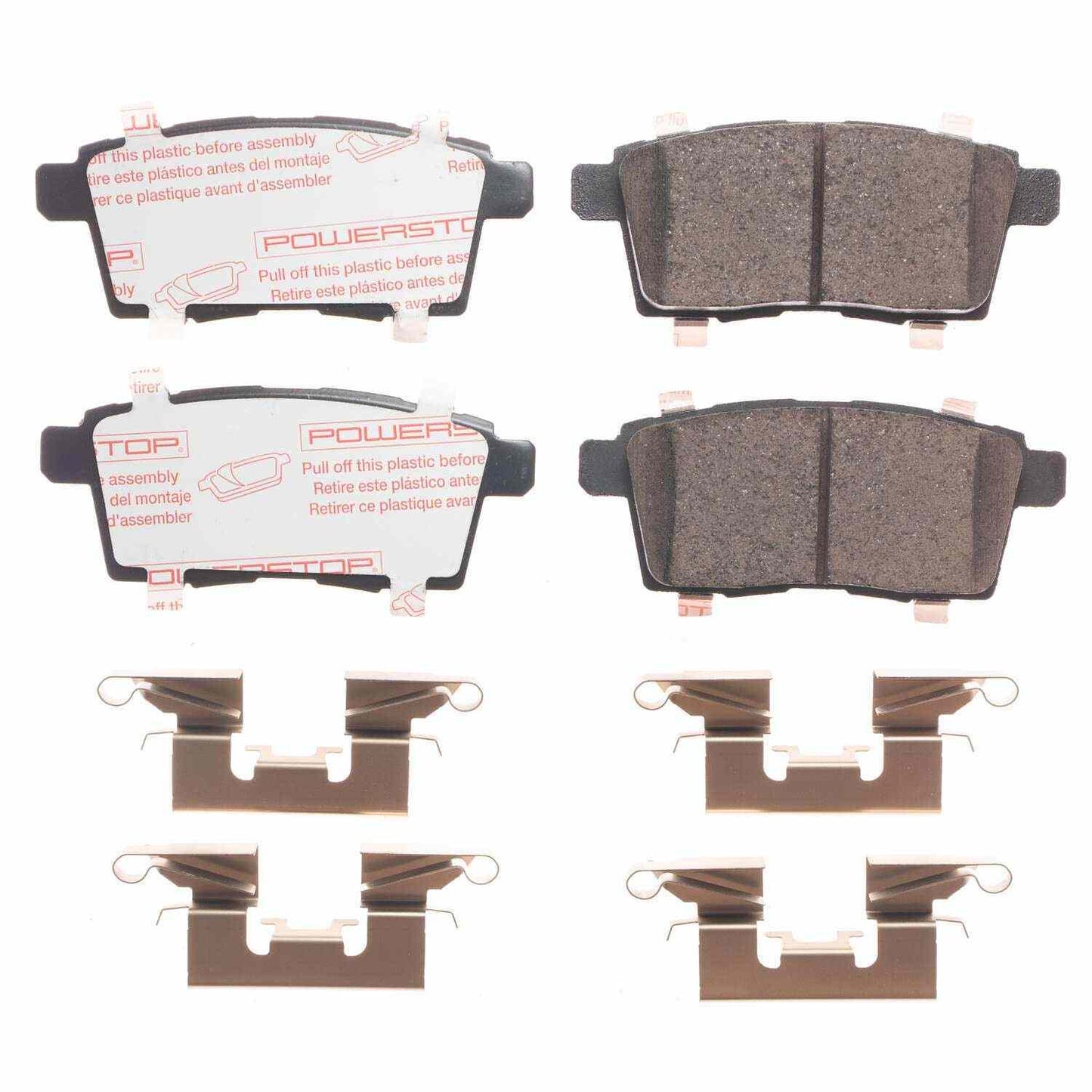 Front View of Rear Disc Brake Pad Set POWERSTOP NXT-1259