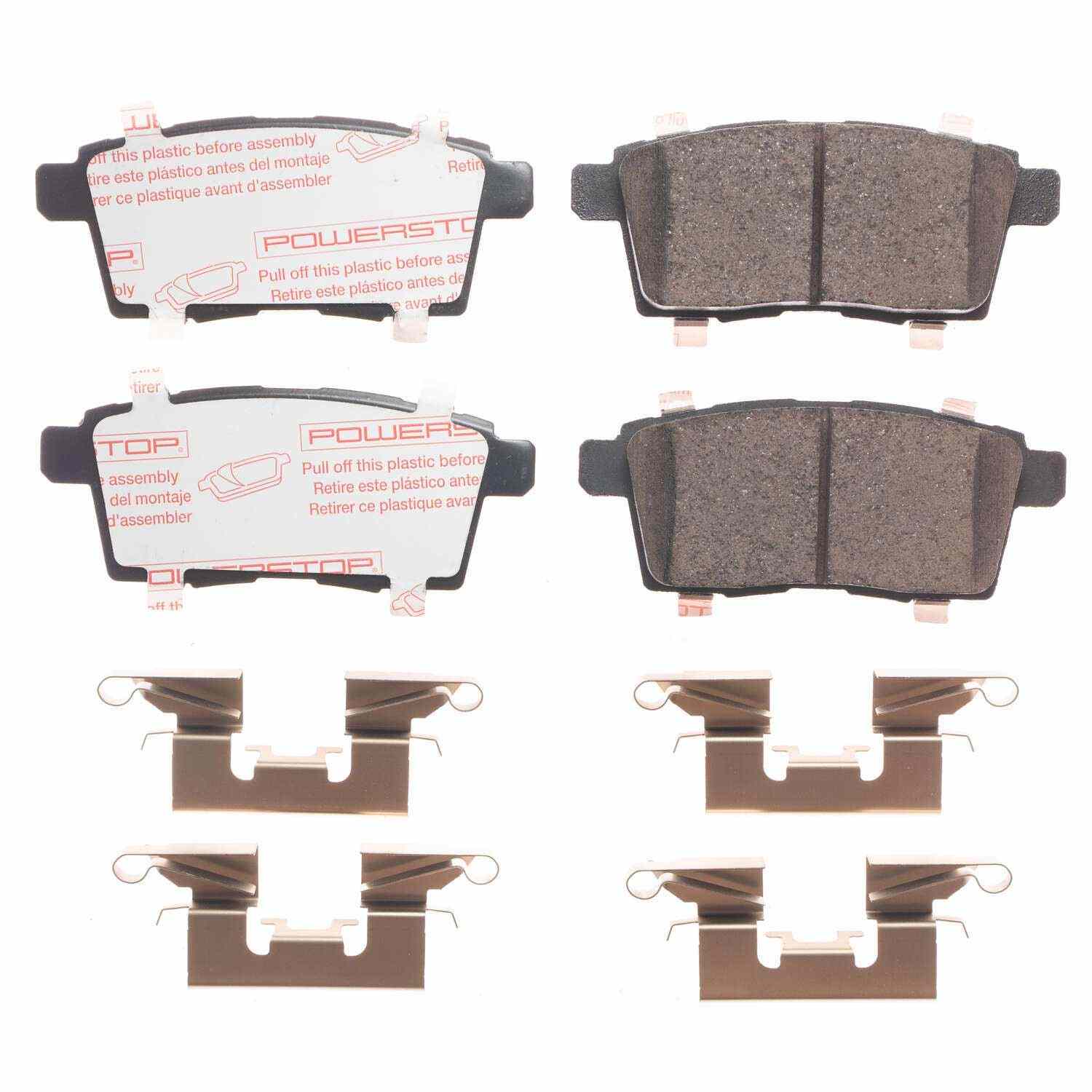 Front View of Rear Disc Brake Pad Set POWERSTOP NXT-1259