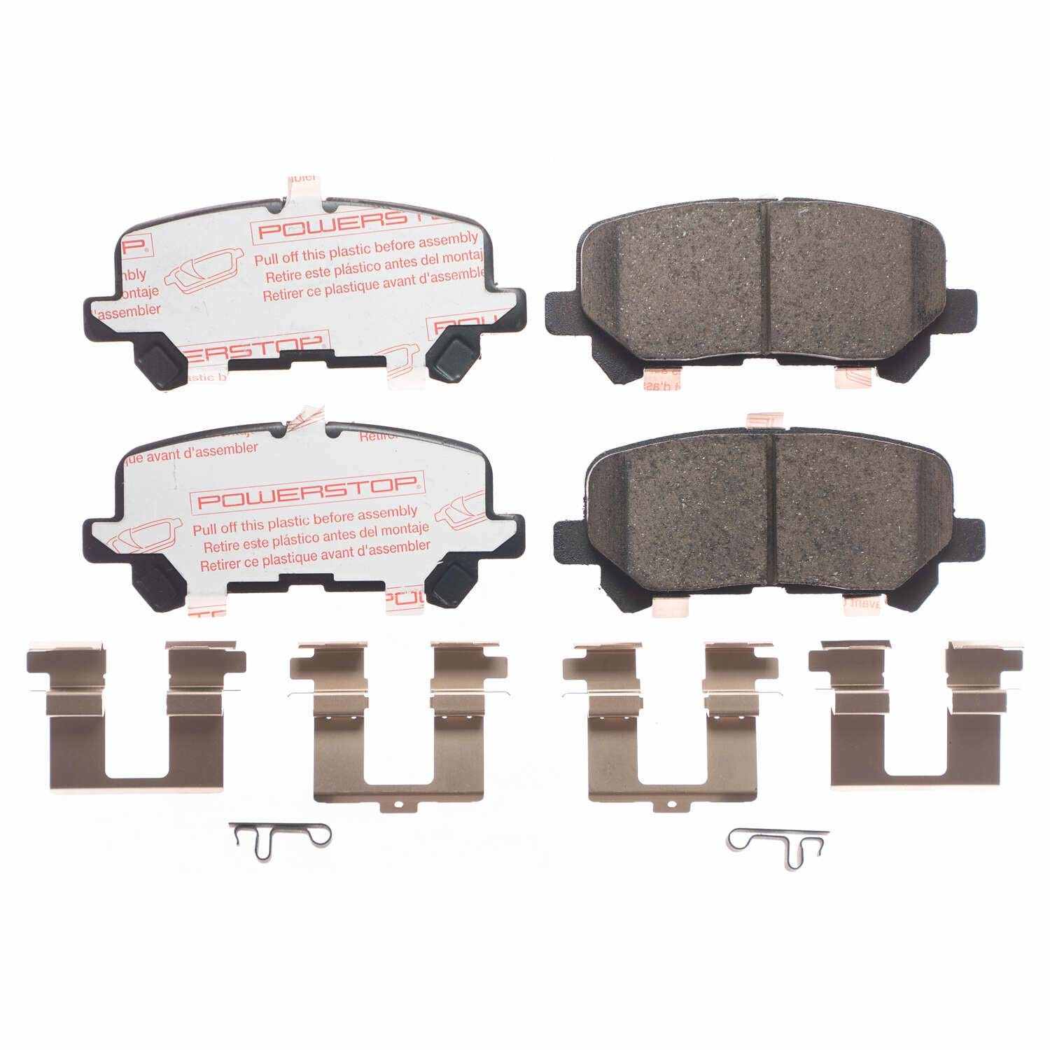 Front View of Rear Disc Brake Pad Set POWERSTOP NXT-1281