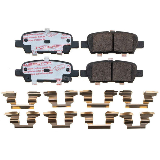 Front View of Rear Disc Brake Pad Set POWERSTOP NXT-1288