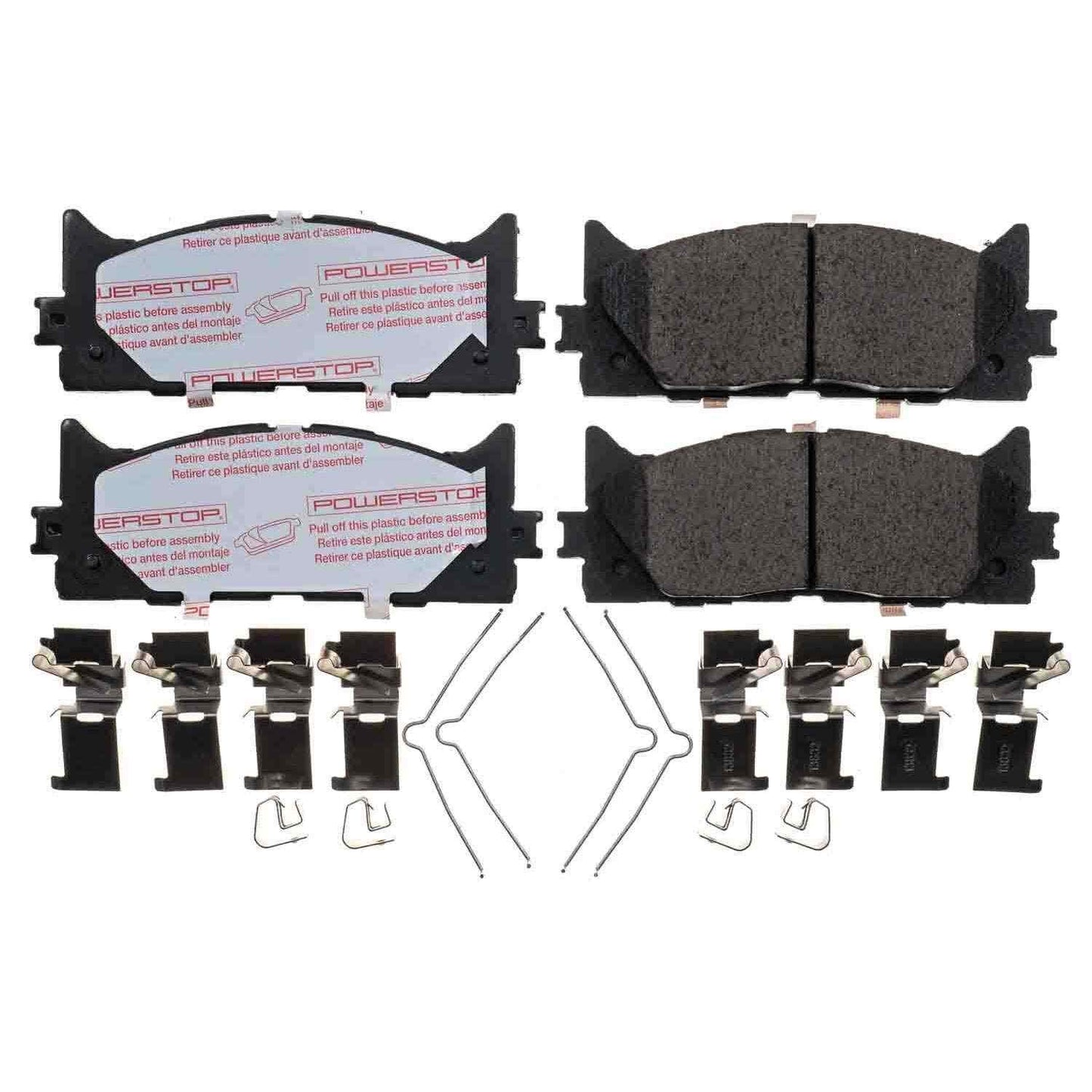 Front View of Front Disc Brake Pad Set POWERSTOP NXT-1293