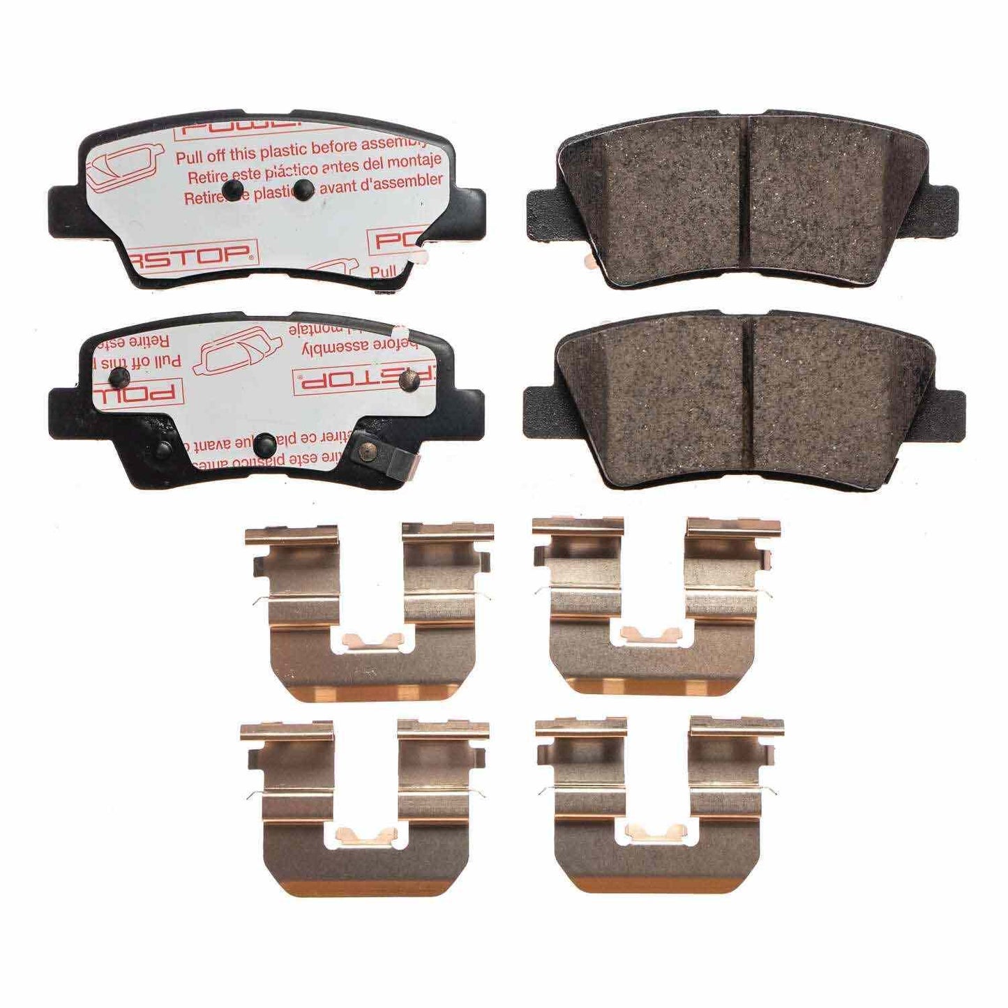 Front View of Rear Disc Brake Pad Set POWERSTOP NXT-1313