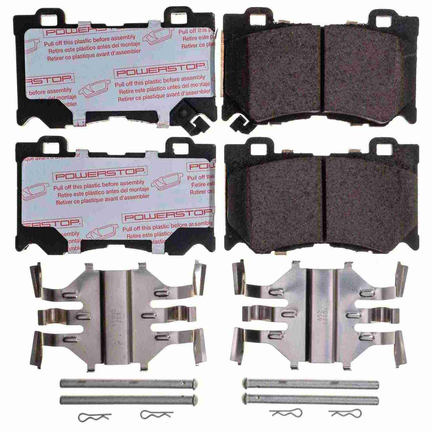 Front View of Front Disc Brake Pad Set POWERSTOP NXT-1346