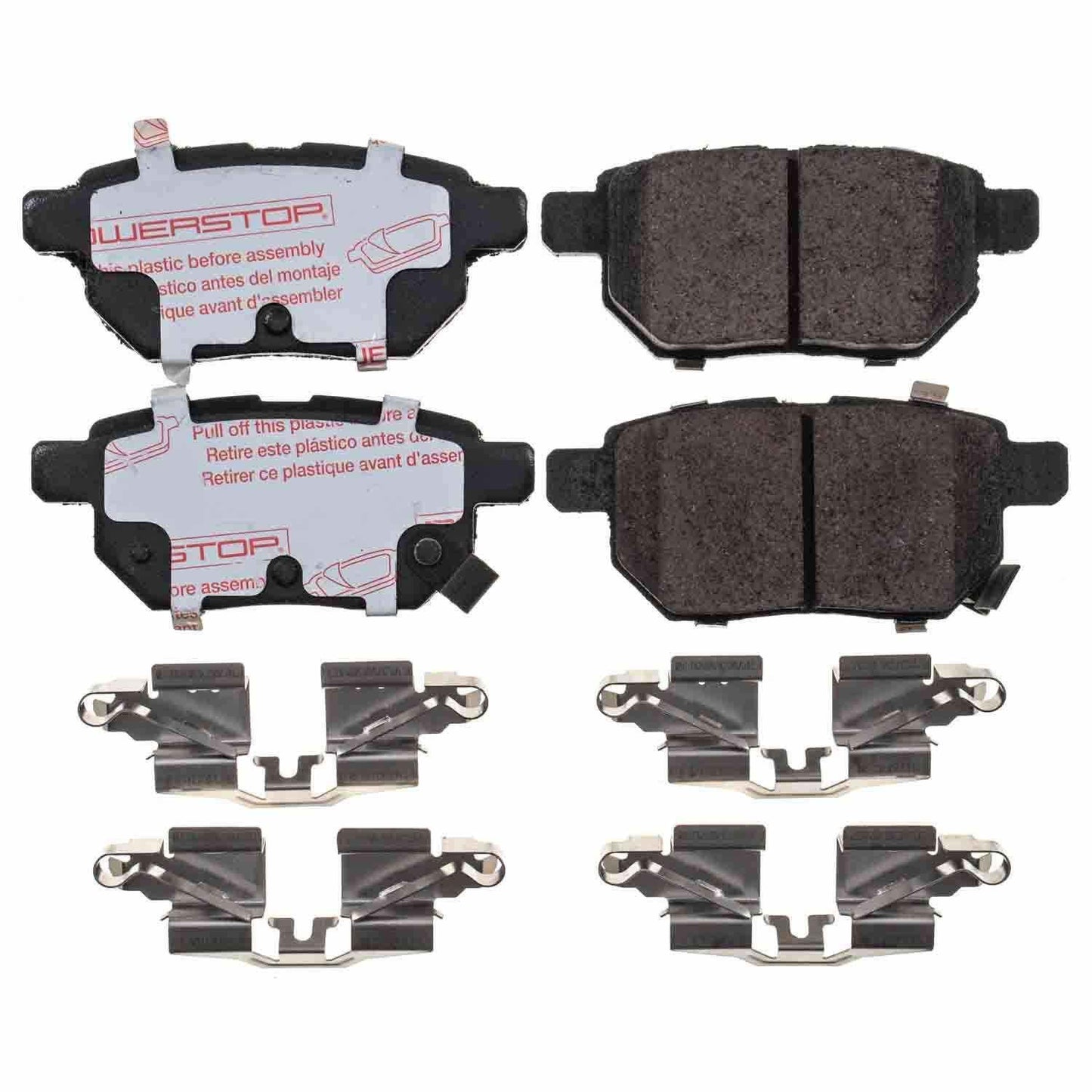 Front View of Rear Disc Brake Pad Set POWERSTOP NXT-1354