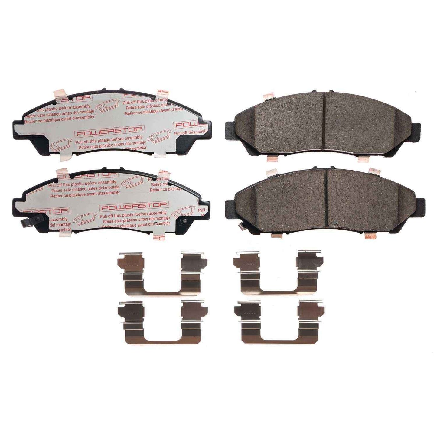 Front View of Front Disc Brake Pad Set POWERSTOP NXT-1378