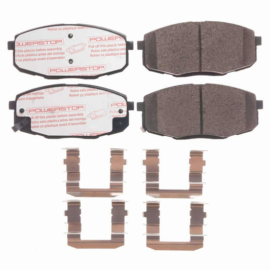 Front View of Front Disc Brake Pad Set POWERSTOP NXT-1397