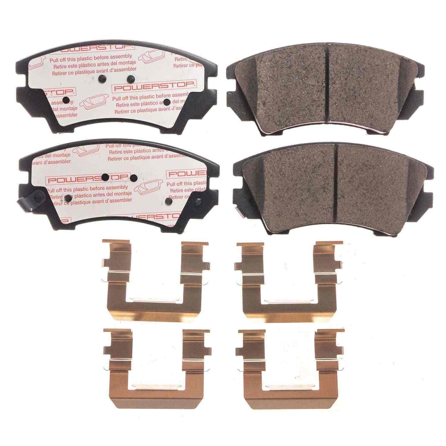 Front View of Front Disc Brake Pad Set POWERSTOP NXT-1404